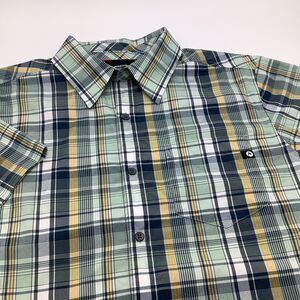 Marmot Mens Short Sleeve‎ Button Up Shirt Plaid Size Medium